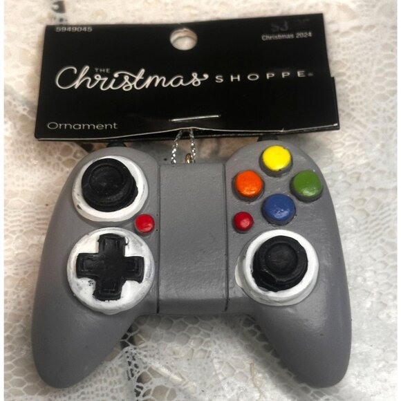 Video Game Controller Ornament Gray The Christmas Shoppe Holiday Décor Gift Kids - Picture 1 of 2